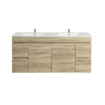 Berge White Oak Wall Hung 1500 Cabinet Only
